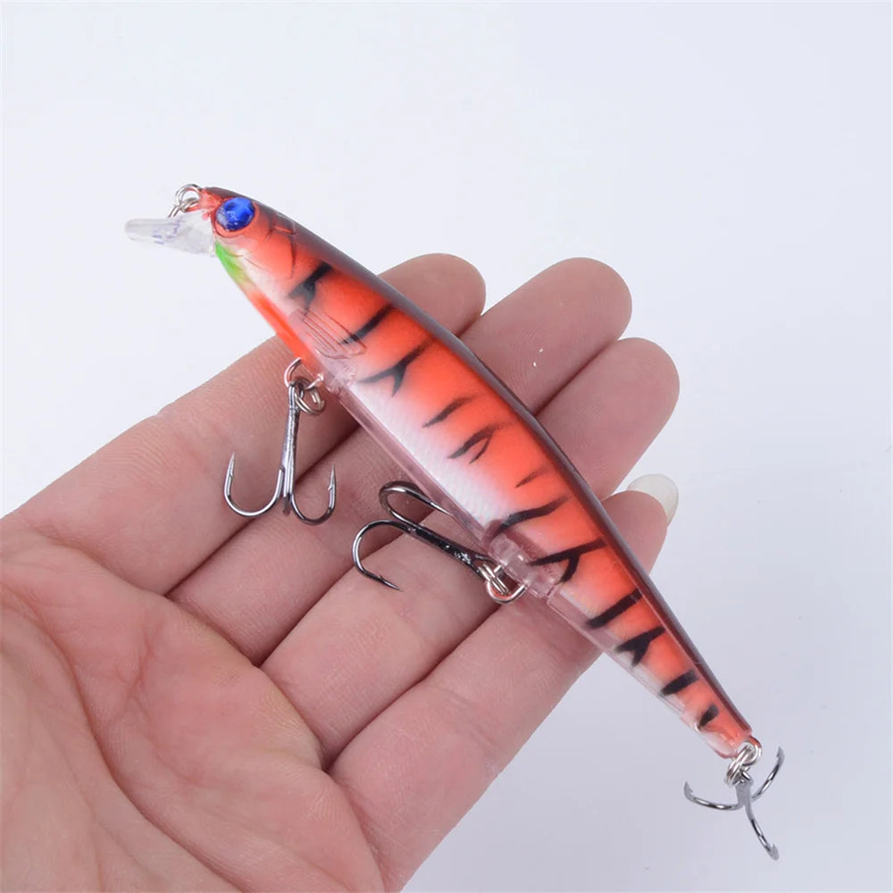 1 Stück Laser Sinking Minnow Angelköder 11cm/13.6g Weitwurf Trolling Künstlicher Hardbait Jerkbait Hecht Karpfen Angelzubehör