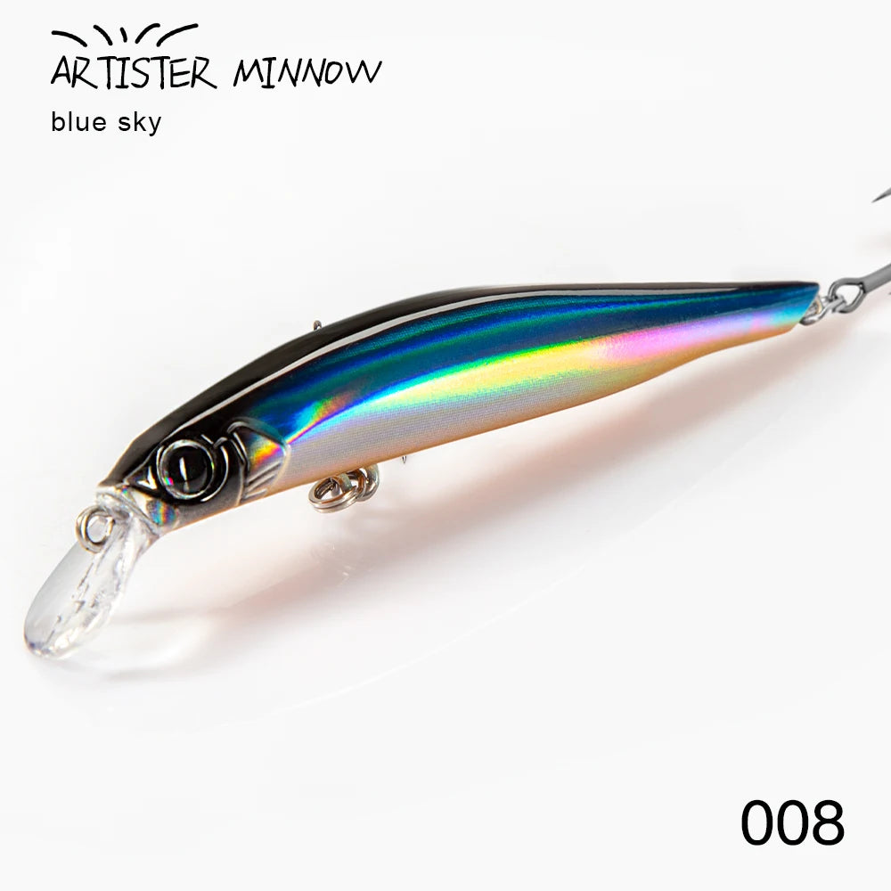 Leurre Minnow Coulant Hunthouse Artist – 70mm / 80mm / 105mm – Wobbler Bar de Mer & Pêche en Mer