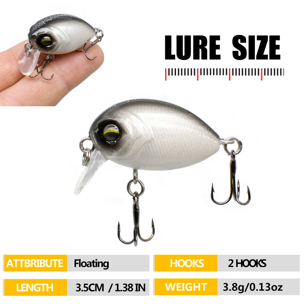 Leurre crankbait flottant 35 mm – 3,8 g