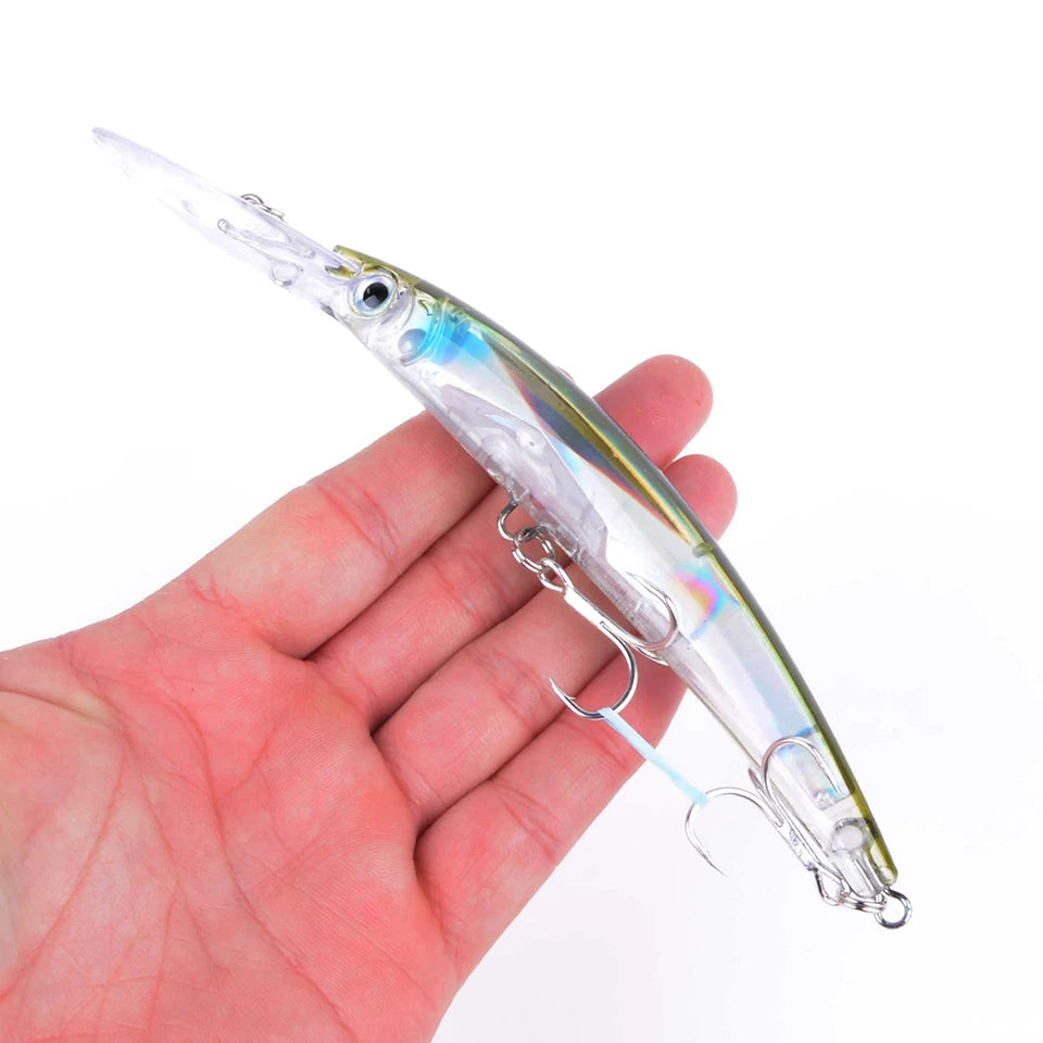 1pcs 17cm 24g Wobbler Fishing Lure Big Crankbait Minnow Peche Bass Trolling Artificial Bait Pike Carp lures Peche Fishing tackle