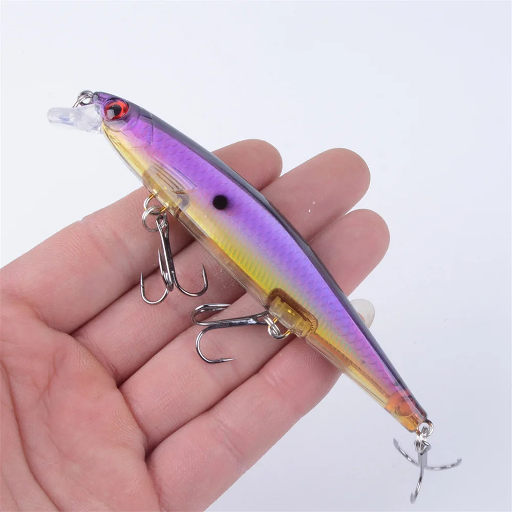 1 Stück Laser Sinking Minnow Angelköder 11cm/13.6g Weitwurf Trolling Künstlicher Hardbait Jerkbait Hecht Karpfen Angelzubehör