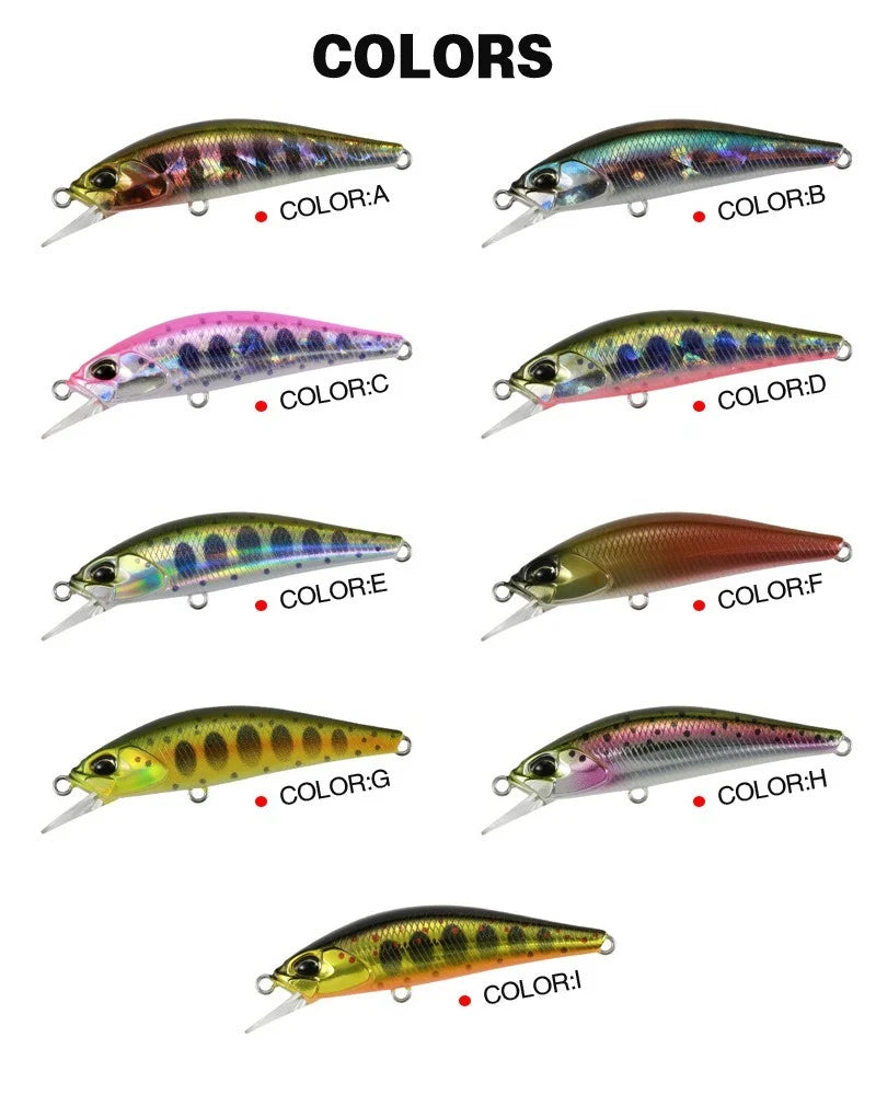 1pcs Japan Pesca Hard Fishing Lure 50mm 4g Sinking Minnow Wobbler Peche Artificial Crank Bait Bass Perch Pike Salmon Trout