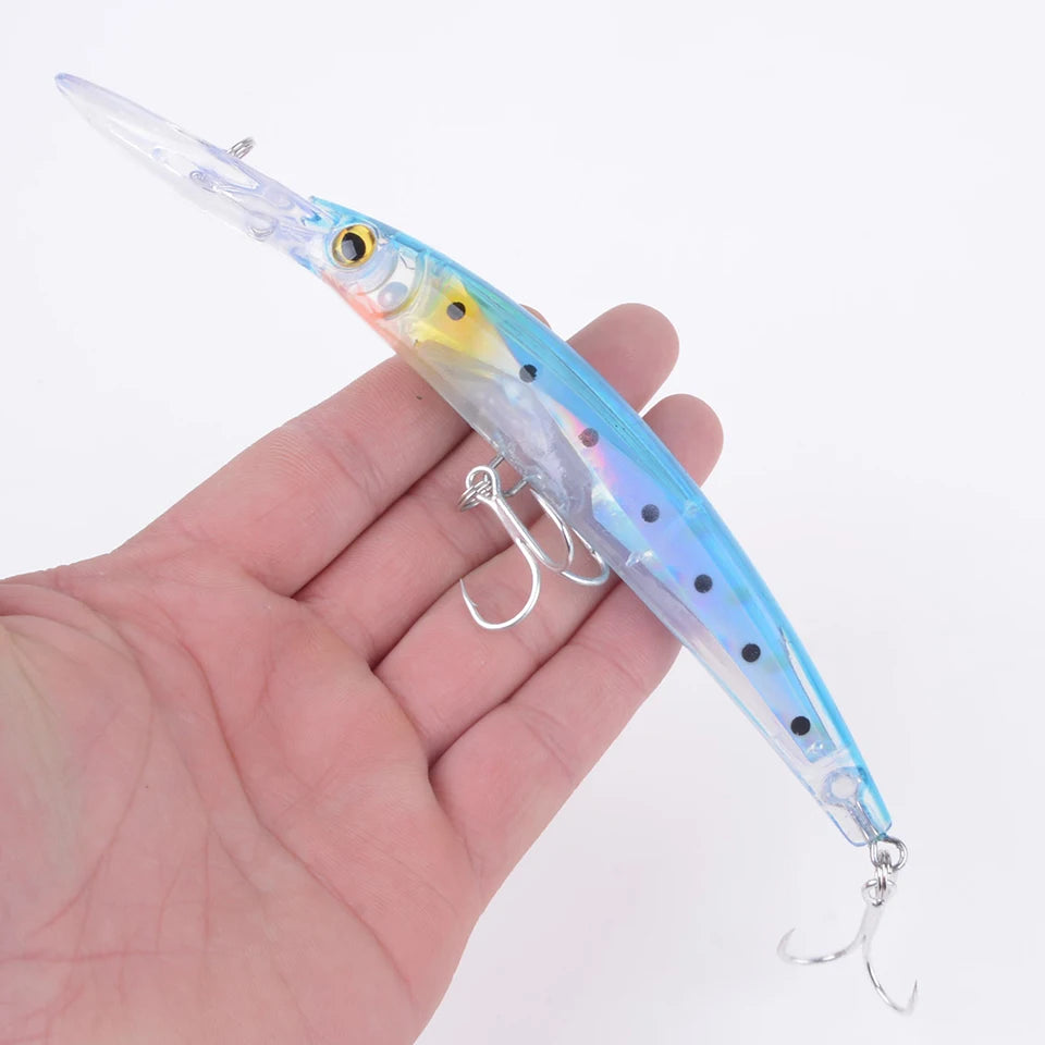 1pcs 17cm 24g Wobbler Fishing Lure Big Crankbait Minnow Peche Bass Trolling Artificial Bait Pike Carp lures Peche Fishing tackle