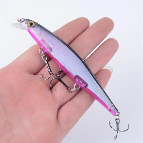 1Pcs Laser Sinking Minnow Fishing Lure 11cm/13.6g Long Cast Trolling Artificial Hard Bait Jerkbait Pike Carp Fishing Tackle