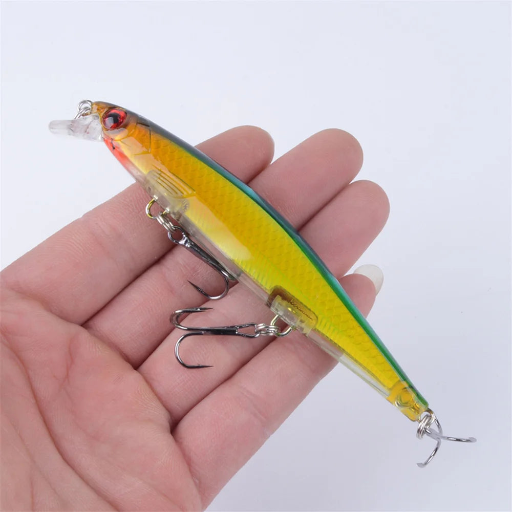 1Pcs Laser Sinking Minnow Fishing Lure 11cm/13.6g Long Cast Trolling Artificial Hard Bait Jerkbait Pike Carp Fishing Tackle
