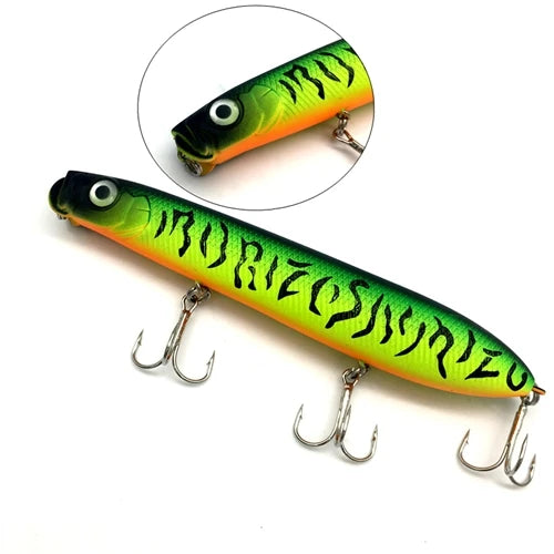 125mm Pesca Artificial Bait Peche Fishing Popper Hard Lure Fishing Wobbler Top Water Crankbait Winter Fishing Minnow Swimbait