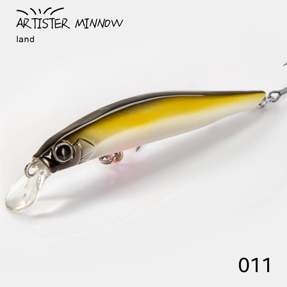 Leurre Minnow Coulant Hunthouse Artist – 70mm / 80mm / 105mm – Wobbler Bar de Mer & Pêche en Mer