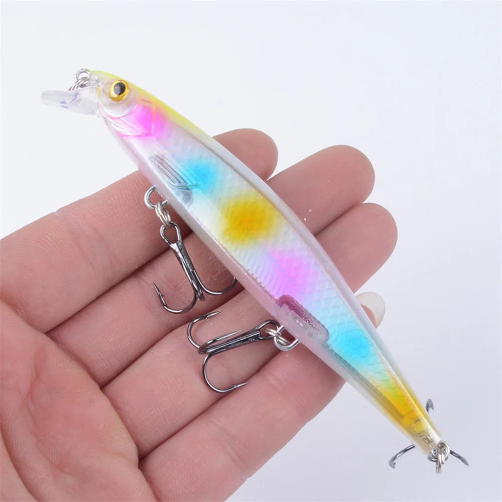 1 Stück Laser Sinking Minnow Angelköder 11cm/13.6g Weitwurf Trolling Künstlicher Hardbait Jerkbait Hecht Karpfen Angelzubehör