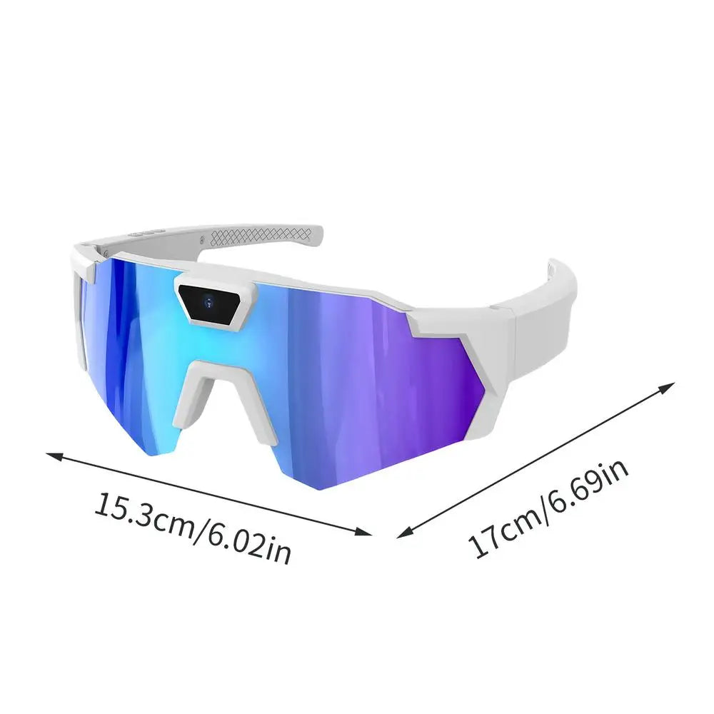 Camera Glasses 4K Outdoor Sports Recording Supplies Video Recording Sunglasses for Cyclists Runners Skiers Snowboarders Hikers