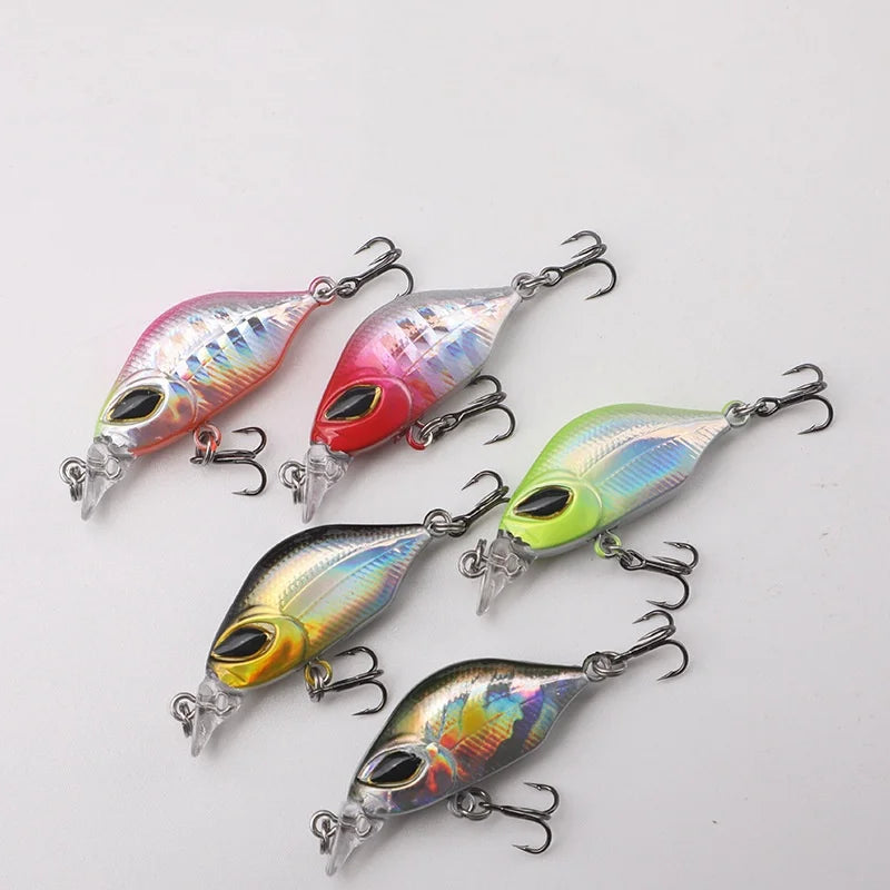 Mini Leurre Dur Coulant Lent 4cm – Simulation 3D – Crankbait Truite Perche Brochet Eau Douce & Salée