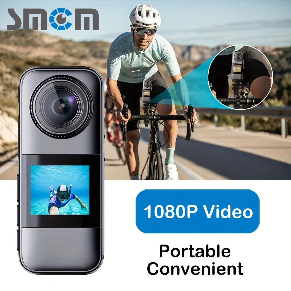 Caméra Sport Double Écran Outdoor – 5MP, Carte 32Go, Vision Nocturne