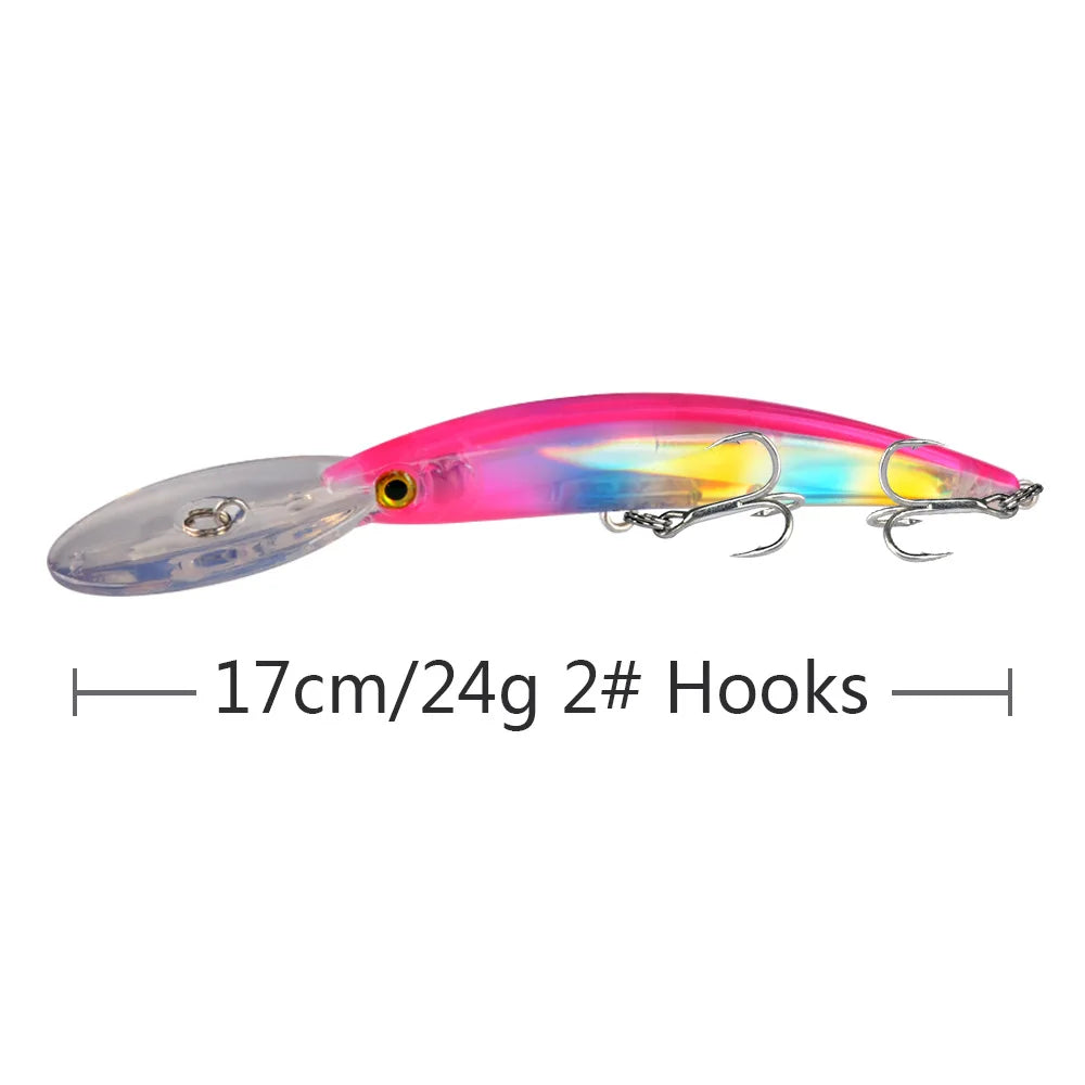 leurre de pêche en plastique dur de type minnow