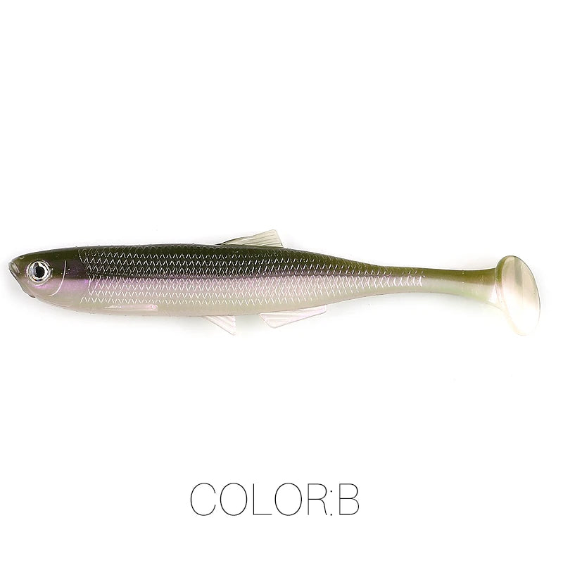 Leurre Souple Supercontinent ShadTeez T-Tail – 5cm / 7,5cm / 12cm – Yeux 3D – Brochet Sandre Carnassiers