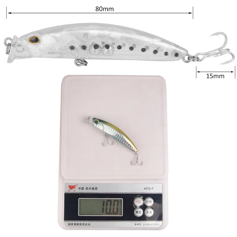 Minnow 1Pc 10g 8cm Fishing Lures Minnow Peche Bass Trolling Isca Artificial Hard Bait Crankbait Carp Wobbler Fishing Tackle