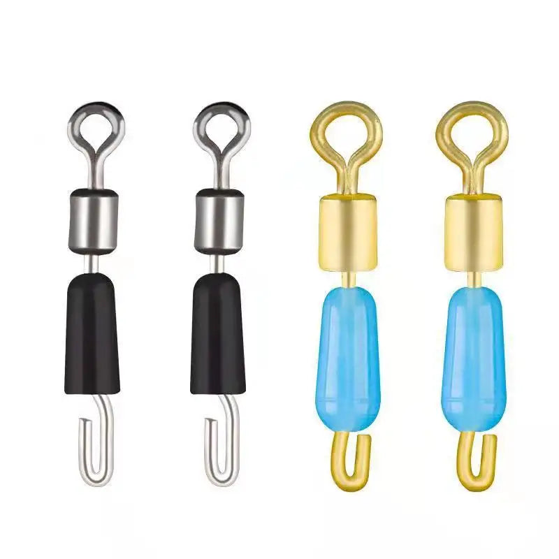 Lot de 100 Émerillons à Roulement à Billes avec Anneau Solide – Connecteur Rapide Pêche Ocean / Bateau