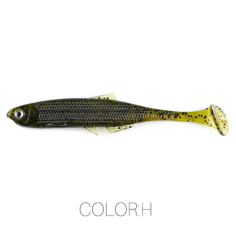 Leurre Souple Supercontinent ShadTeez T-Tail – 5cm / 7,5cm / 12cm – Yeux 3D – Brochet Sandre Carnassiers