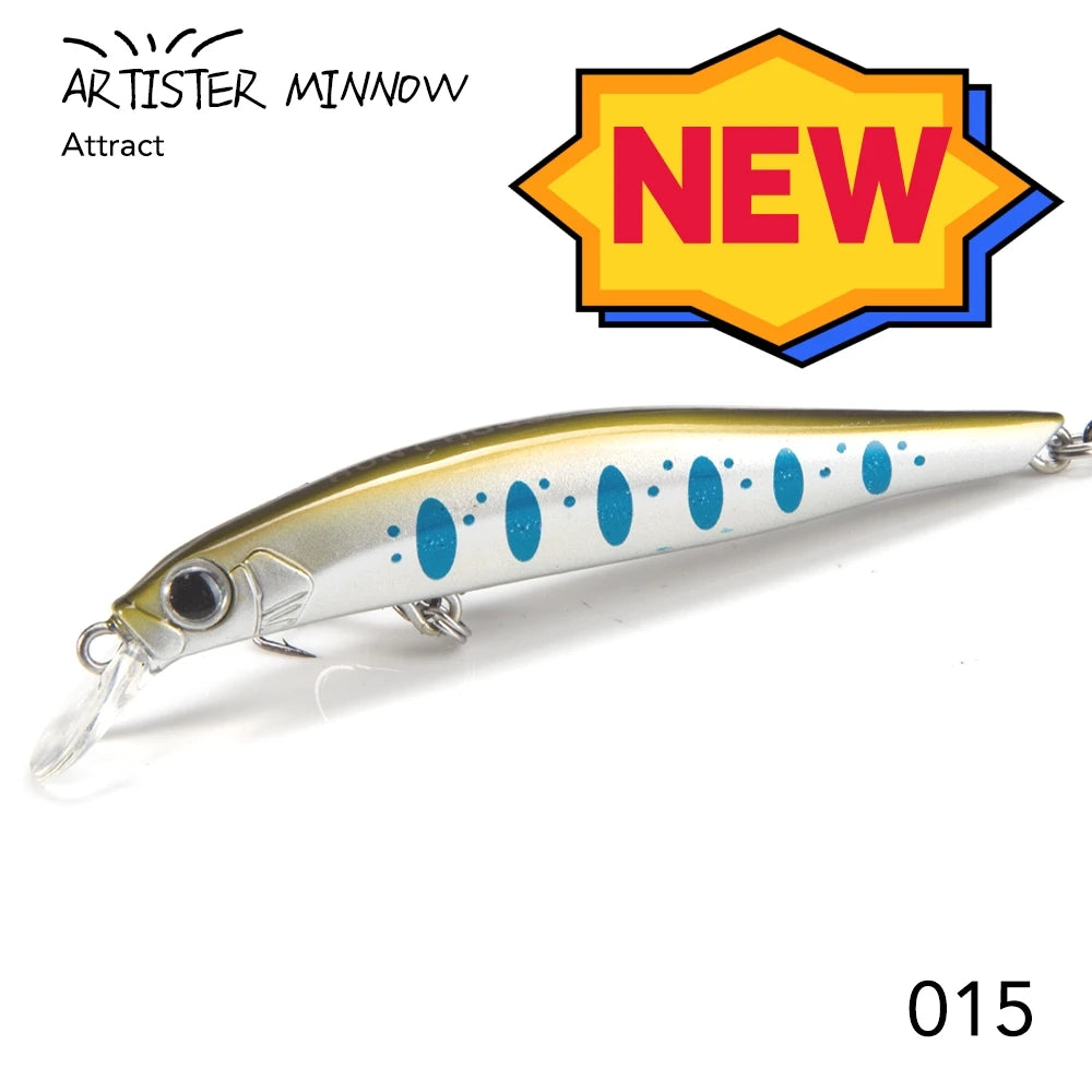 Leurre Minnow Coulant Hunthouse Artist – 70mm / 80mm / 105mm – Wobbler Bar de Mer & Pêche en Mer