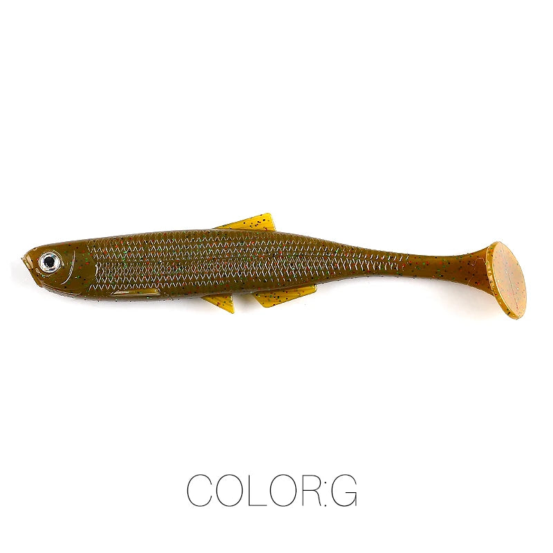 Leurre Souple Supercontinent ShadTeez T-Tail – 5cm / 7,5cm / 12cm – Yeux 3D – Brochet Sandre Carnassiers