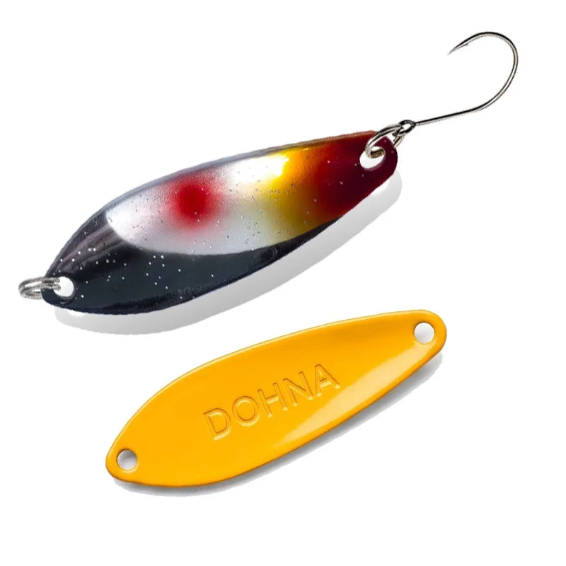 Dohna 1pcs Peche Leurre Pesca 3.8g 38mm Colourful Spoon Bait Spinne Bait Copper Metal Fishing Lures For Trout Pike Perch Salmon