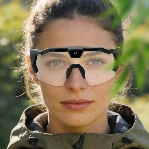 Camera Glasses 4K Outdoor Sports Recording Supplies Video Recording Sunglasses for Cyclists Runners Skiers Snowboarders Hikers
