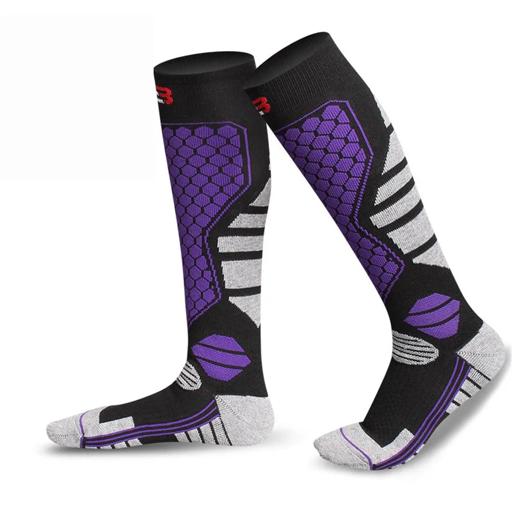 Chaussettes Ski Thermiques Anti-glisse – Compression & Respirantes