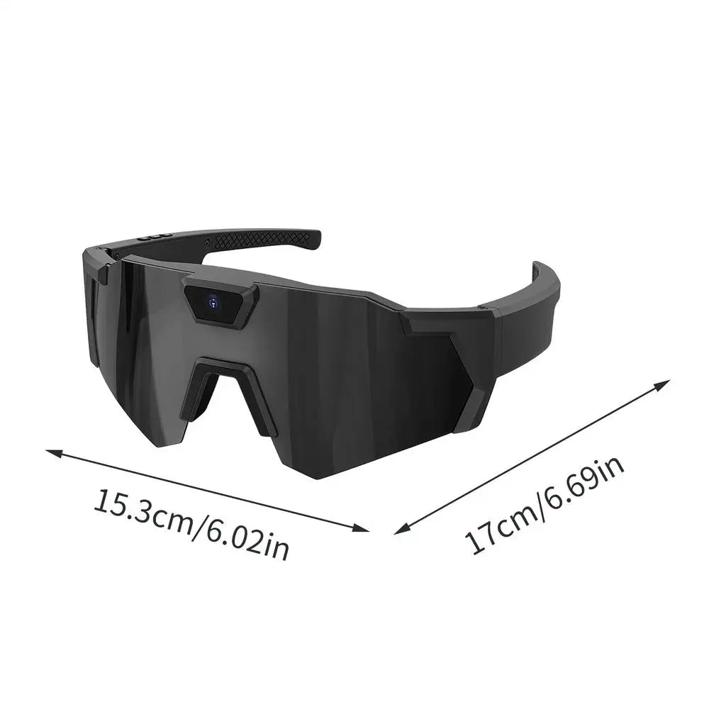 Camera Glasses 4K Outdoor Sports Recording Supplies Video Recording Sunglasses for Cyclists Runners Skiers Snowboarders Hikers
