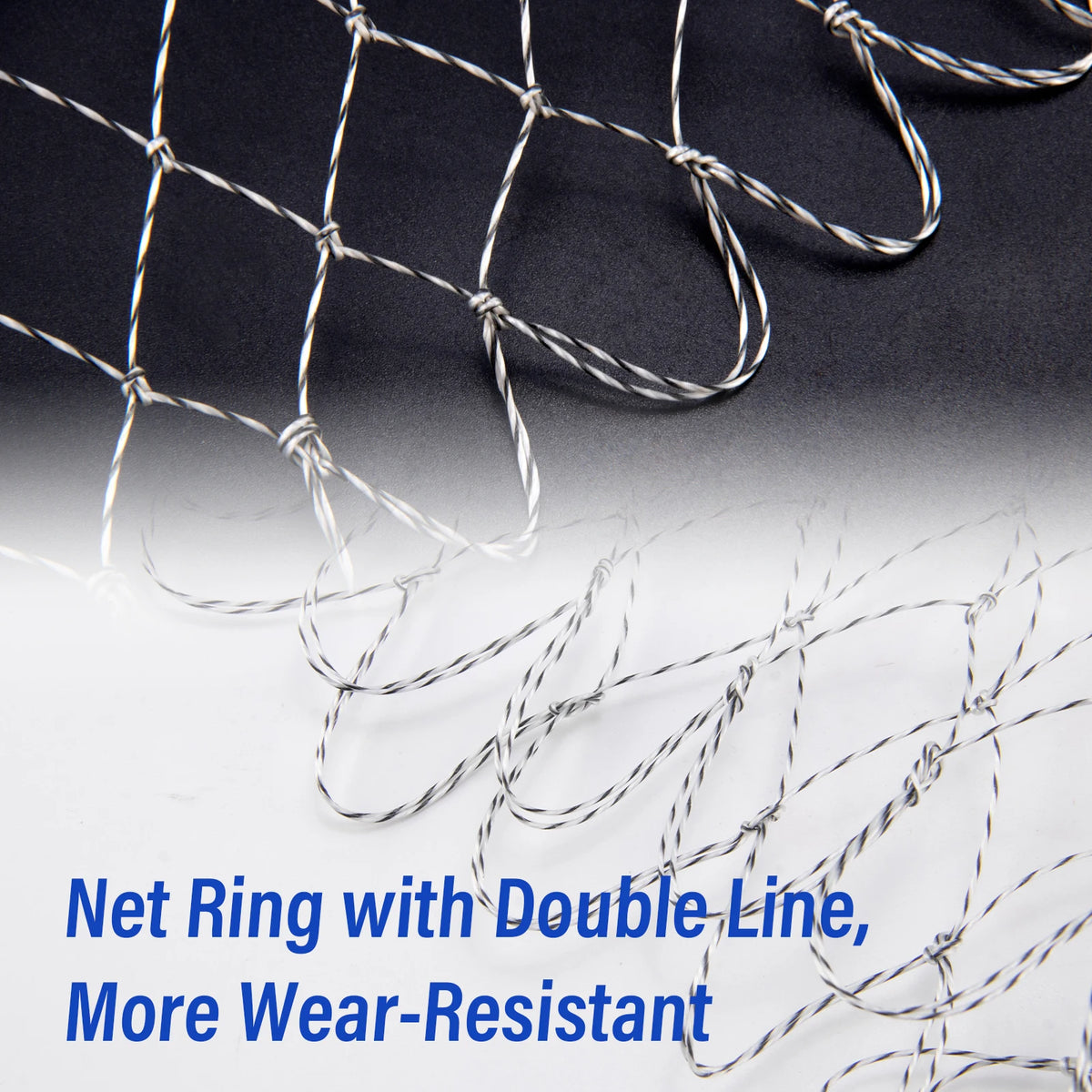 Filet de Remplacement Épuisette – Mailles Fines ou Larges – Diamètre 35 à 70cm – Dyneema Eau Douce & Mer