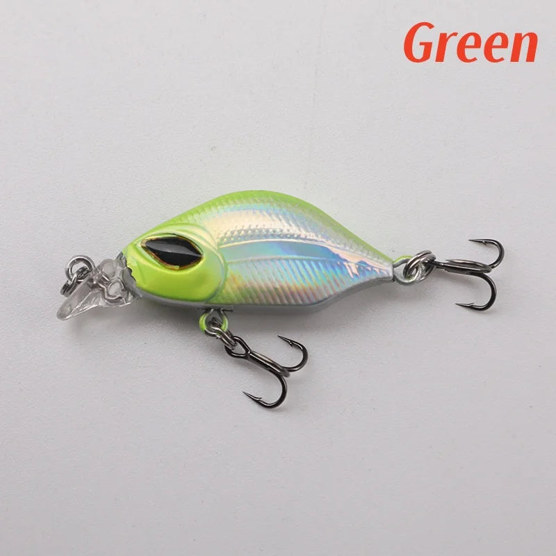 Mini Leurre Dur Coulant Lent 4cm – Simulation 3D – Crankbait Truite Perche Brochet Eau Douce & Salée