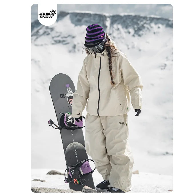 Ensemble de ski John Snow 2025 pour couples homme/femme, simple et double
