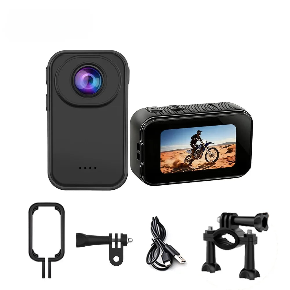 Caméra 2K HD Vélo & Montagne – Portable, Vlog Outdoor & Randonnée