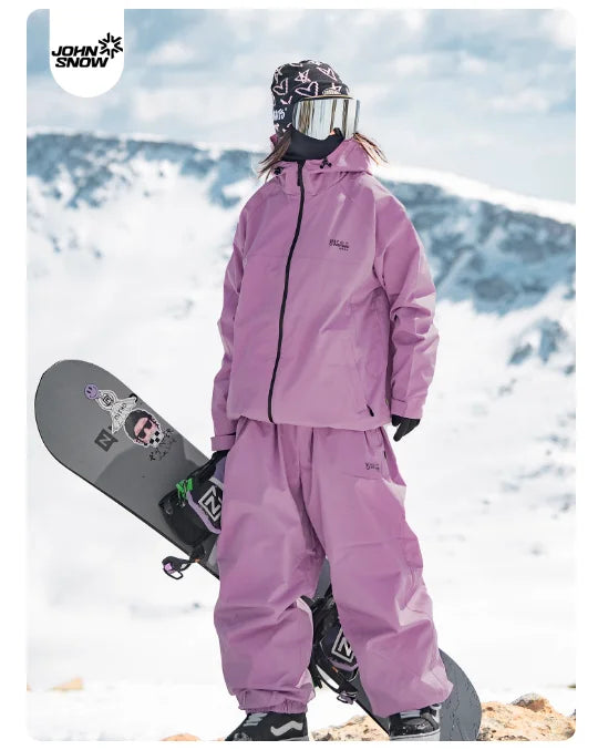 Ensemble de ski John Snow 2025 pour couples homme/femme, simple et double