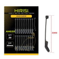 Lot de 20 Accessoires Pêche à la Carpe Hirisi – Manchons D-Rig Anti-Emmêlement – Pop-Up Bouillette