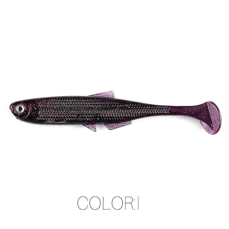 Leurre Souple Supercontinent ShadTeez T-Tail – 5cm / 7,5cm / 12cm – Yeux 3D – Brochet Sandre Carnassiers