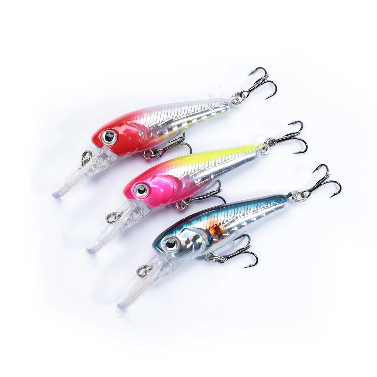New 1pc 4cm 3.2g Pesca Hard Fishing Lure Floating Minnow Wobbler Peche Artificial Crank Bait Bass Perch Pike Salmon Trout