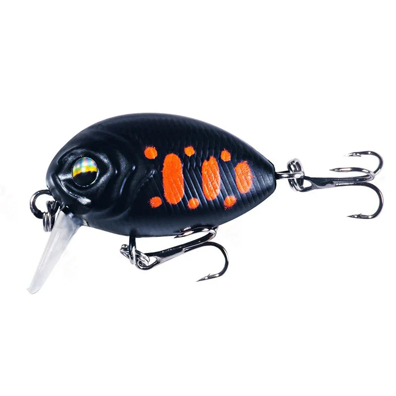 New Peche Japanese Design Hard Fishing Lure 38mm 3.8g Mini Wobblers Crank Bait For Pike Floating Crankbait Pesca