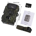 Caméra de Chasse Étanche 1080P 16MP – Vision Nocturne, Carte 32Go incluse