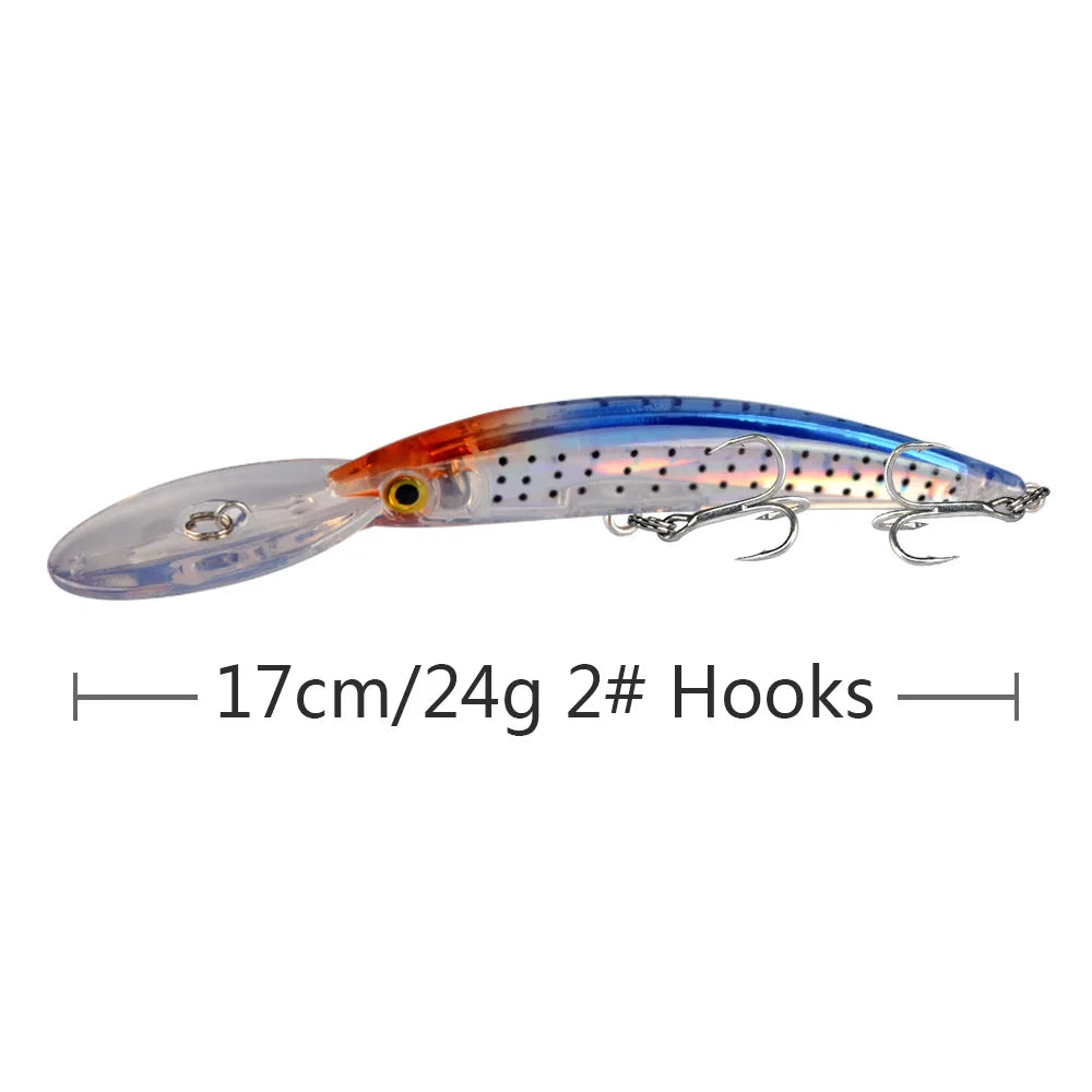 leurre de pêche en plastique dur de type minnow