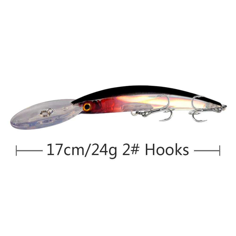 leurre de pêche en plastique dur de type minnow