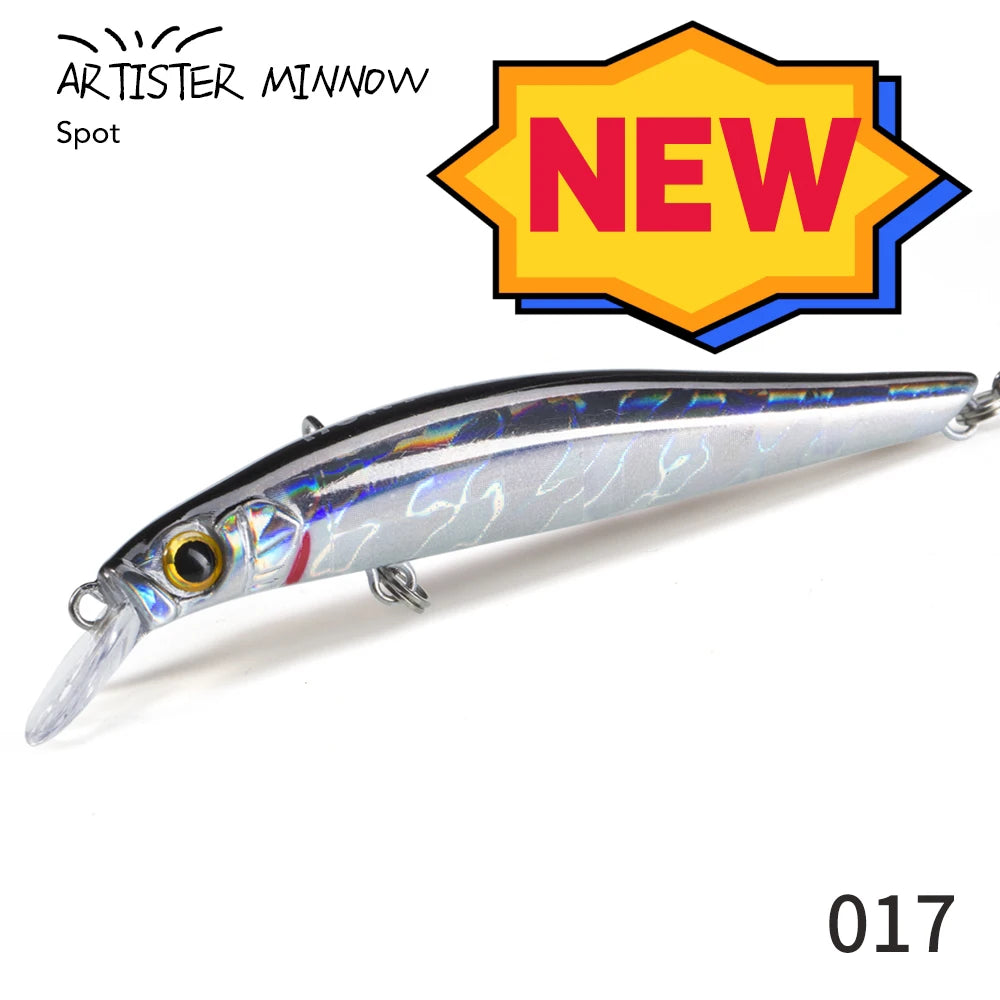Leurre Minnow Coulant Hunthouse Artist – 70mm / 80mm / 105mm – Wobbler Bar de Mer & Pêche en Mer
