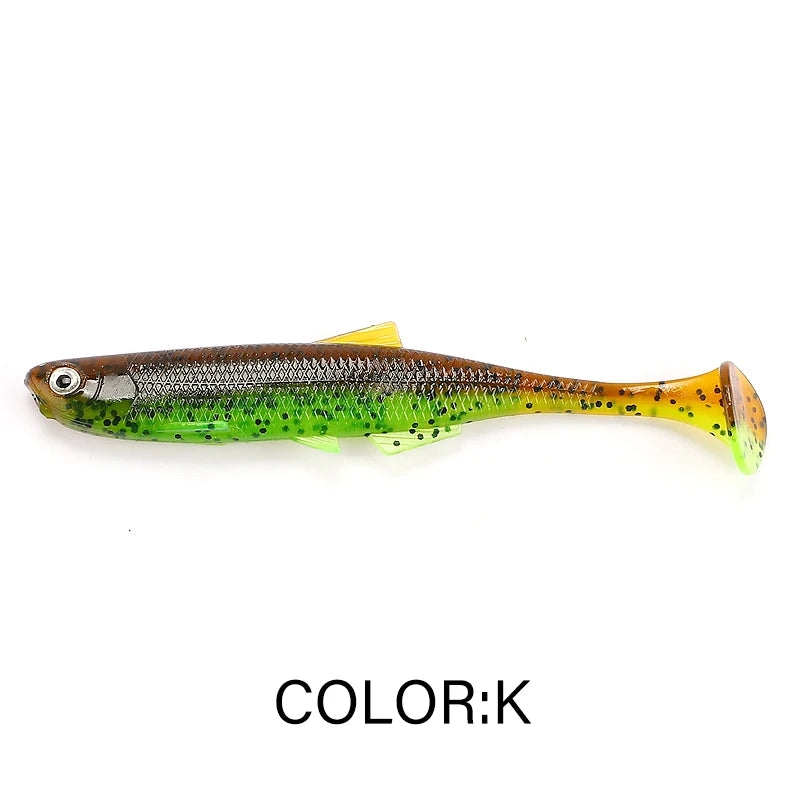 Leurre Souple Supercontinent ShadTeez T-Tail – 5cm / 7,5cm / 12cm – Yeux 3D – Brochet Sandre Carnassiers