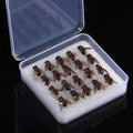 Neu 5-20PCS Mini Bionischer Fliegenfischerköder Fliegenhaken Weichköder mit Fischlockstoff Angelzubehör für Lachs Forelle 10/16/20mm