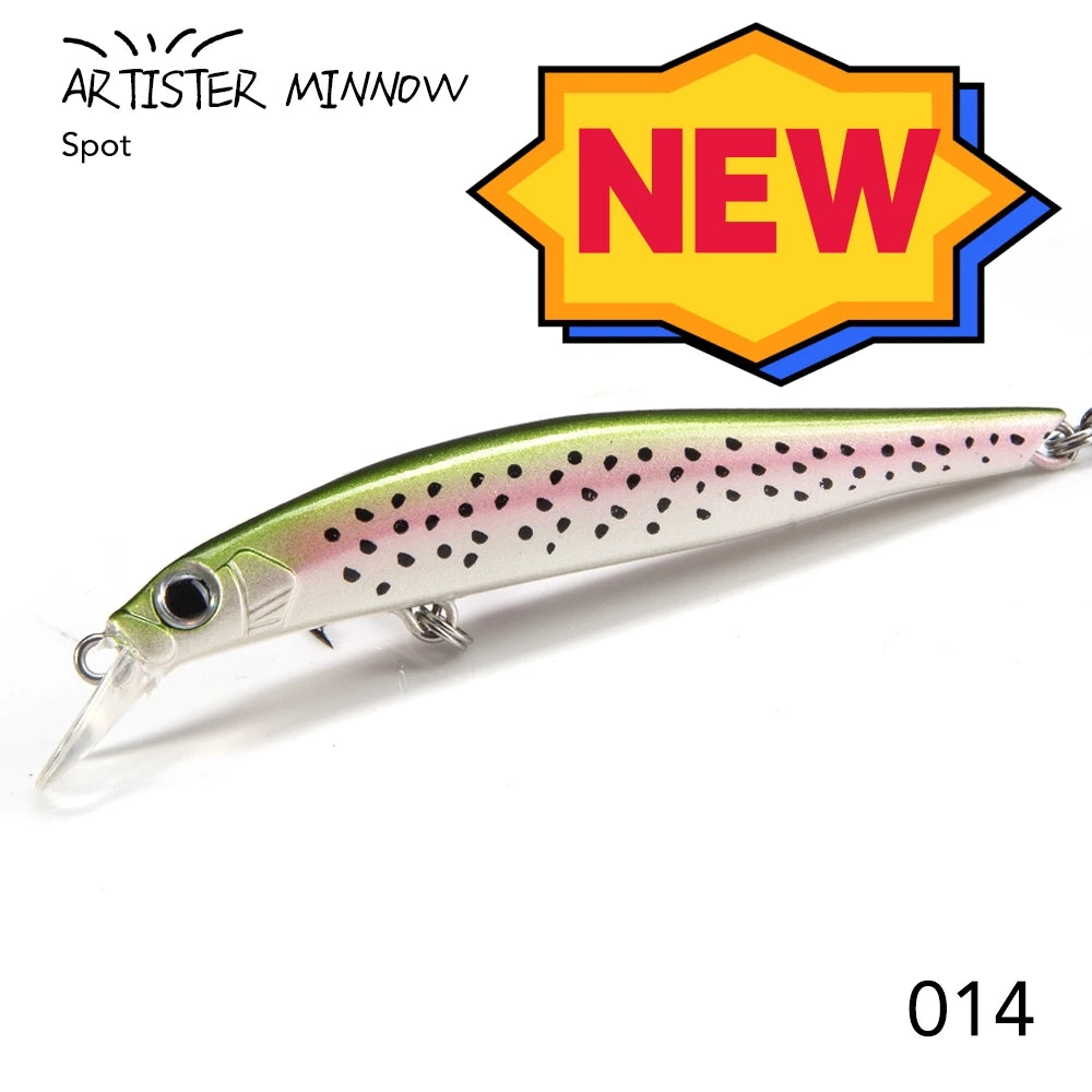 Leurre Minnow Coulant Hunthouse Artist – 70mm / 80mm / 105mm – Wobbler Bar de Mer & Pêche en Mer