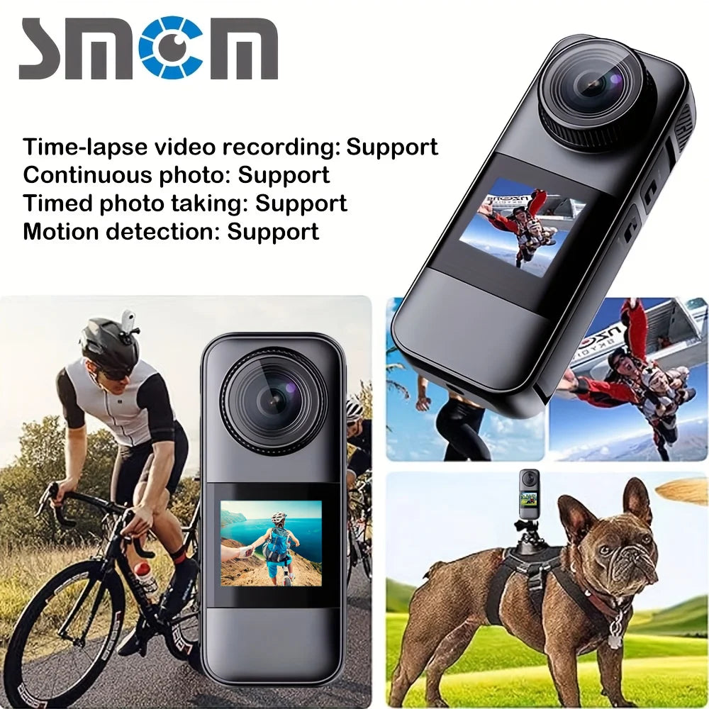Caméra Sport Double Écran Outdoor – 5MP, Carte 32Go, Vision Nocturne