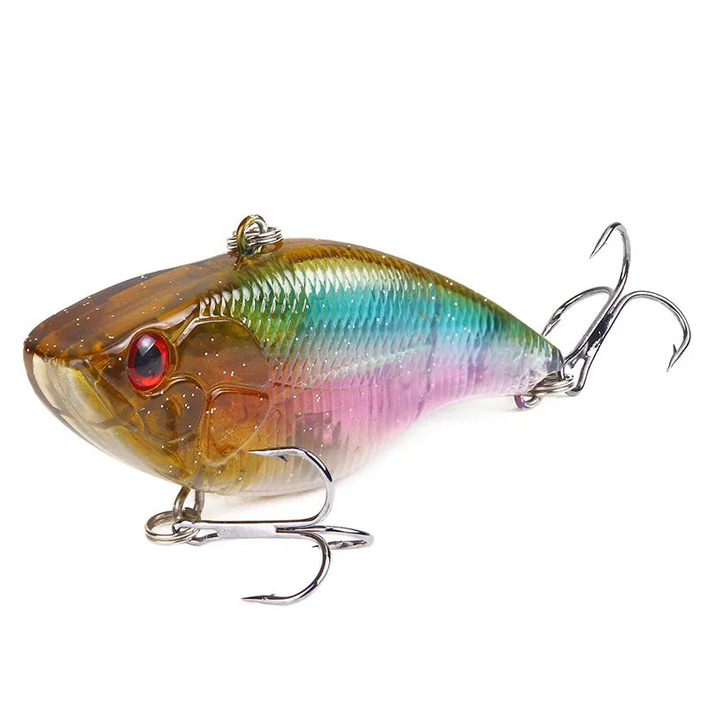 1PCS Hard Fishing Lure 7cm 18.8G Plastic VIB Hard Artificial Bait Treble Hooks Peche Bass Pike Trolling Pesca Fishing Tackle