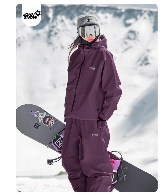 Ensemble de ski John Snow 2025 pour couples homme/femme, simple et double