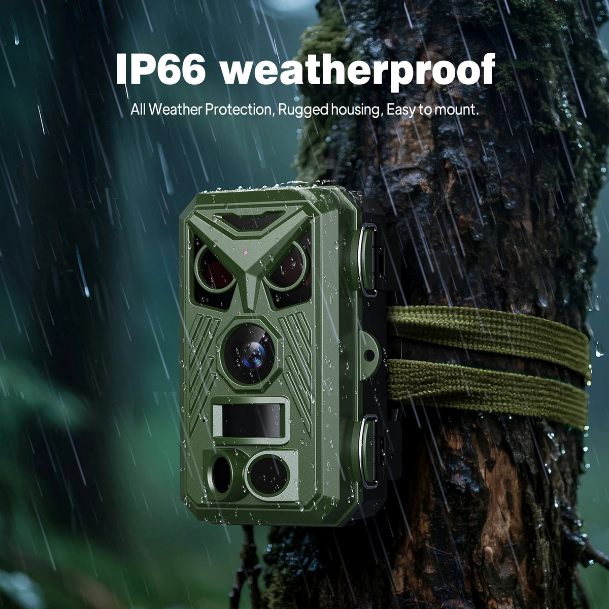 Video Trail Camera 2.4inch Night Vision Outdoor Motion Trail Camera 0.2s Motion Activated Waterproof Trap Cam Wild Surveillance