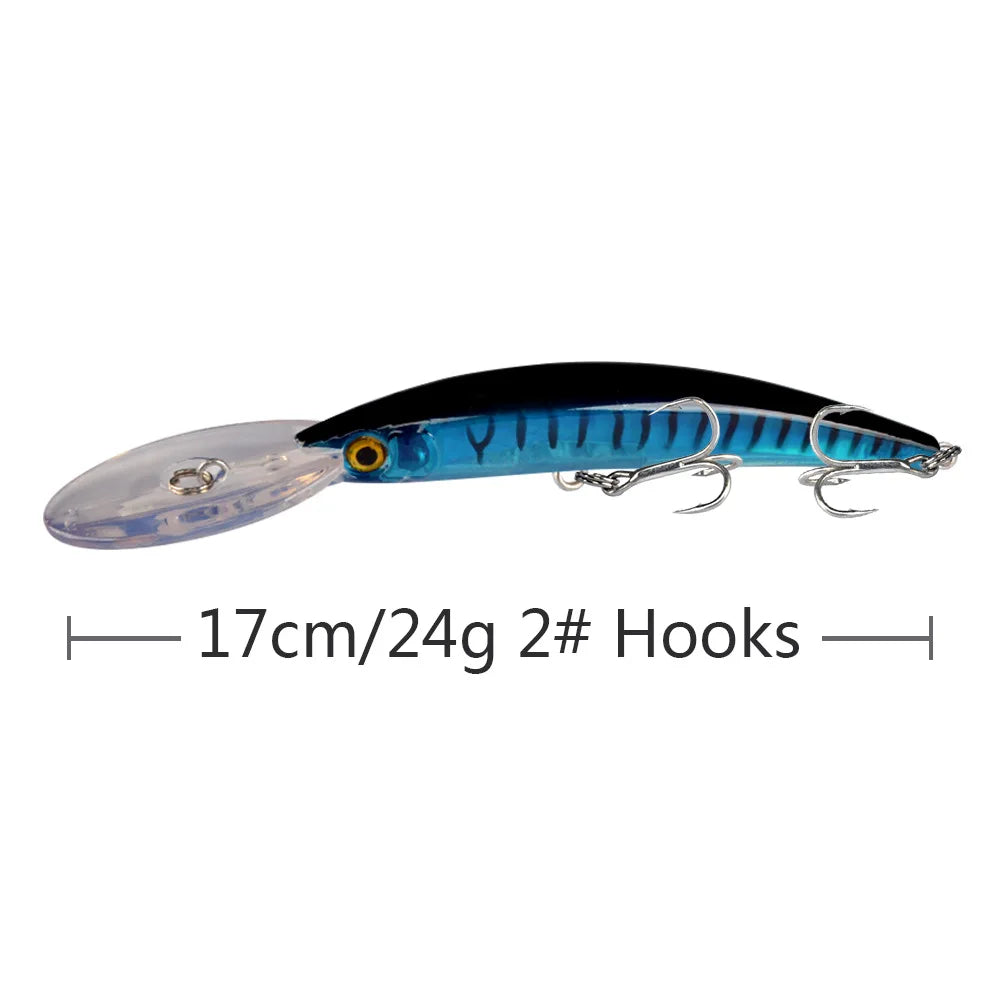 leurre de pêche en plastique dur de type minnow