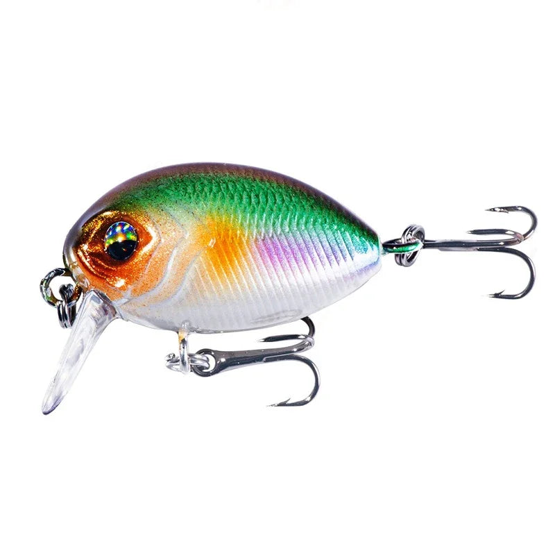 New Peche Japanese Design Hard Fishing Lure 38mm 3.8g Mini Wobblers Crank Bait For Pike Floating Crankbait Pesca