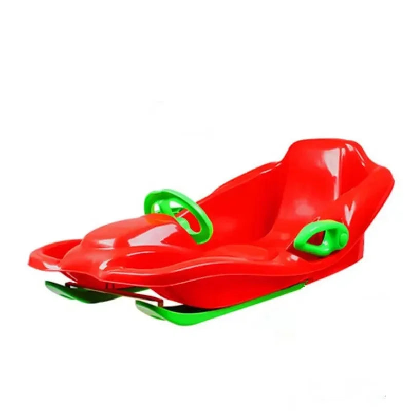Children's Skis, Winter Outdoor Sports Equipment, High Back Steering Wheel Suitable for Skiing in Snow and Desert