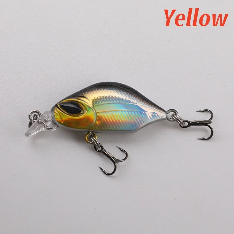 Mini Leurre Dur Coulant Lent 4cm – Simulation 3D – Crankbait Truite Perche Brochet Eau Douce & Salée